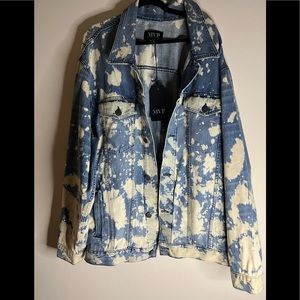 Mens distressed Denim Jacket
